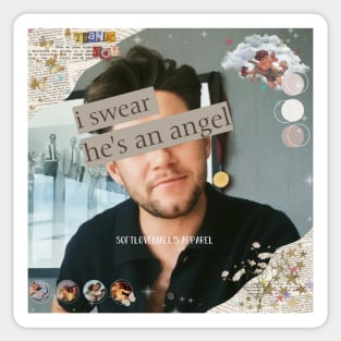 I Swear He's An Angel Sticker